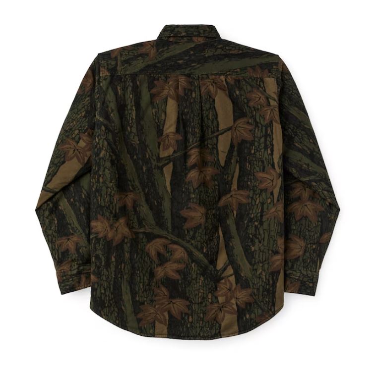 Men's Filson Insulated Field Flannel Maple Bark Camo