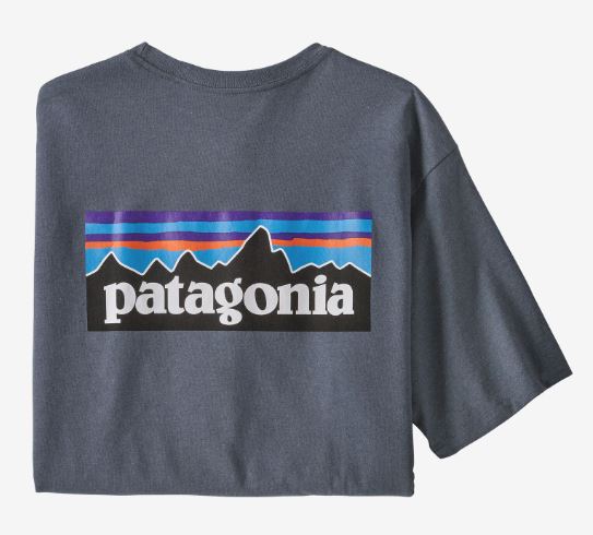 Men's Patagonia P-6 Logo Short-Sleeve Responsibili-Tee® Plume Grey